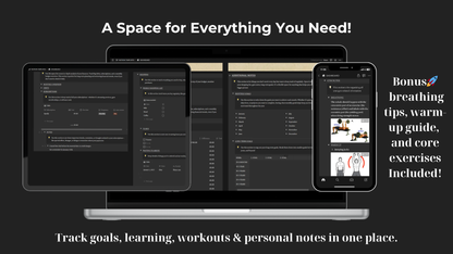 All-in-One Notion Template for Productivity, Wellness & Finance