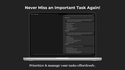All-in-One Notion Template for Productivity, Wellness & Finance